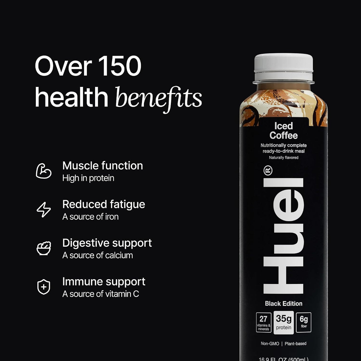 Huel Black Edition Ready-to-Drink | Meal Replacement Protein Shake | Vegan